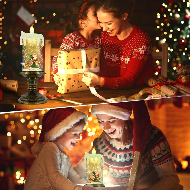 Christmas flameless candles best sale